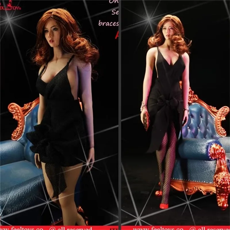 Feeltoys FT012 1/6 Female Soldier Sexy Strappy Off Shoulder Dress Model Accessories Fit 12'' Action Figure Body In Stock