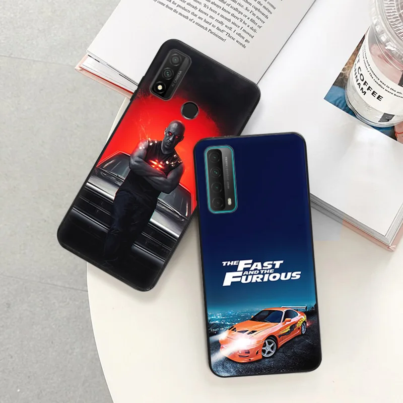 Black Soft Phone Case for Huawei P40 P30 P20 Lite P_Smart Z Fast Furious 9 Moto G30 G31 One Fusion Edge 20 30 Pro Cover