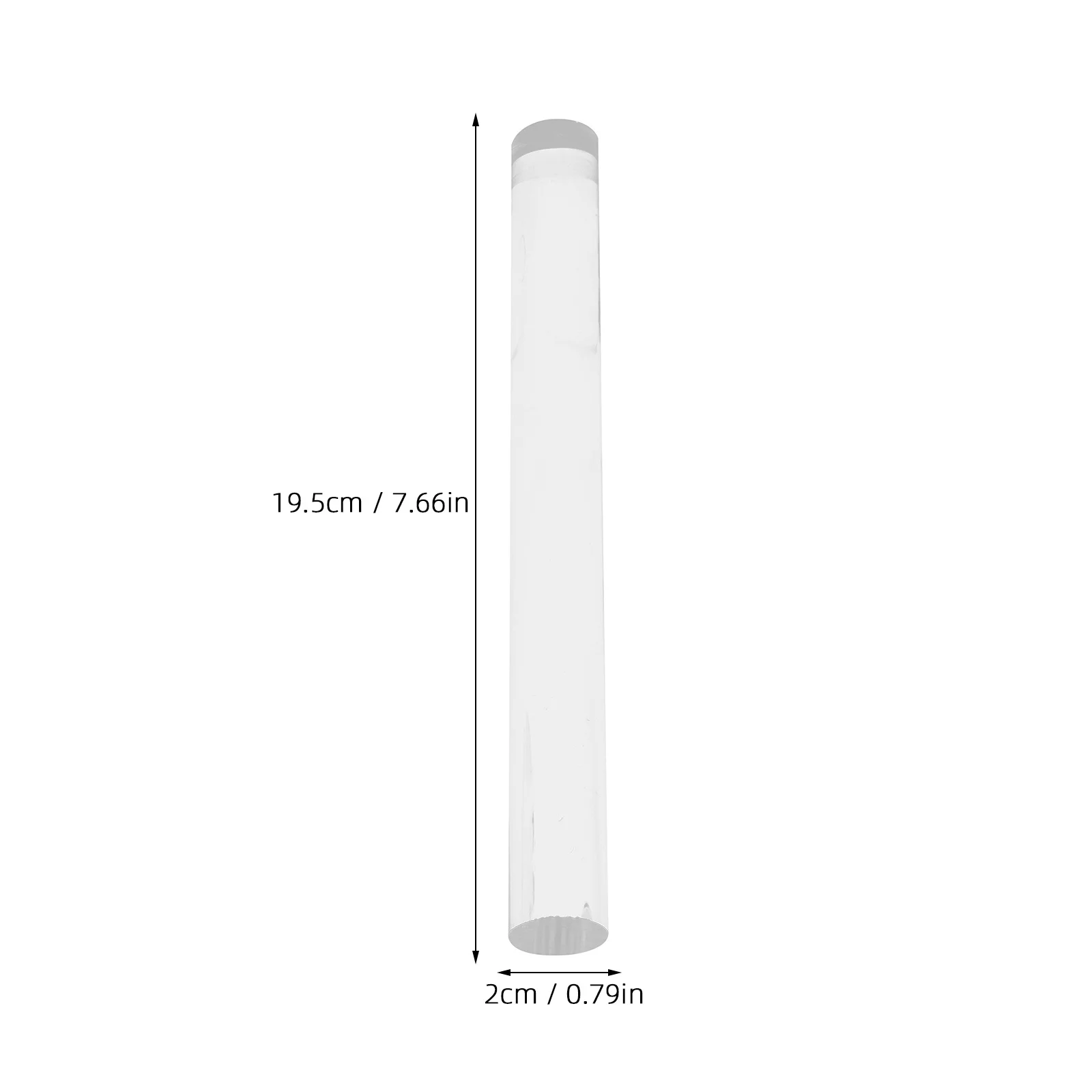 2 قطعة شفافة الاكريليك شوبك مجموعة شفافة الجوف الصلبة قضبان ل الفخار الطين النحت نحت DIY بها بنفسك الفن الحرفية المشاريع