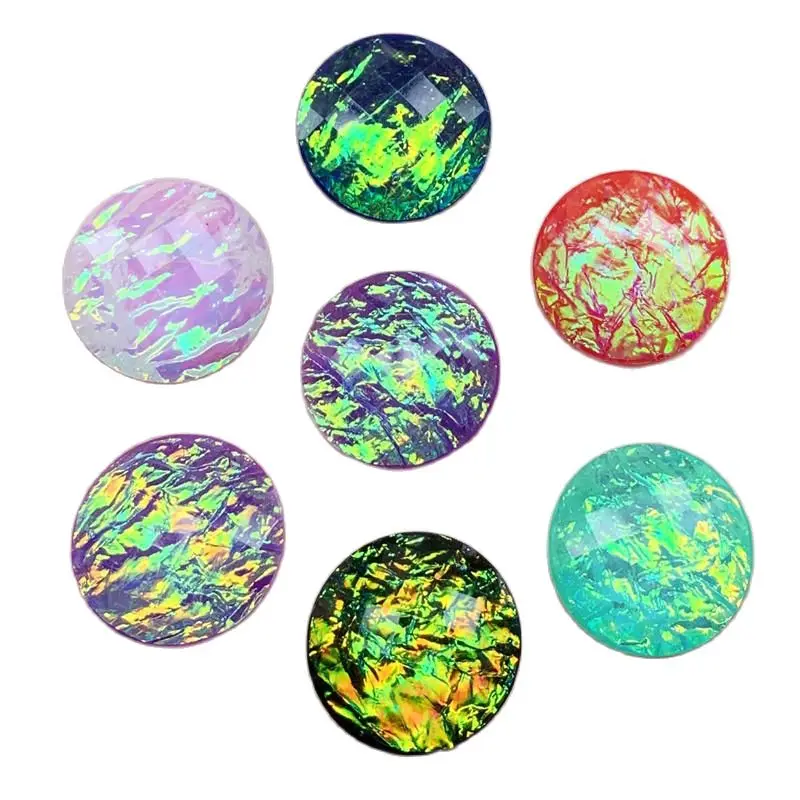 DIY 12pcs/lot  20mm AB Rhinestone buttons Shiny Resin Crystals Stones Strass  -E30