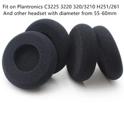 58mm 소프트 폼 이어 패드 헤드셋 스폰지 쿠션 내구성 헤드폰 폼 이어 쿠션 5.8cm 4 개/몫 Plantronics C225 3220에 적합