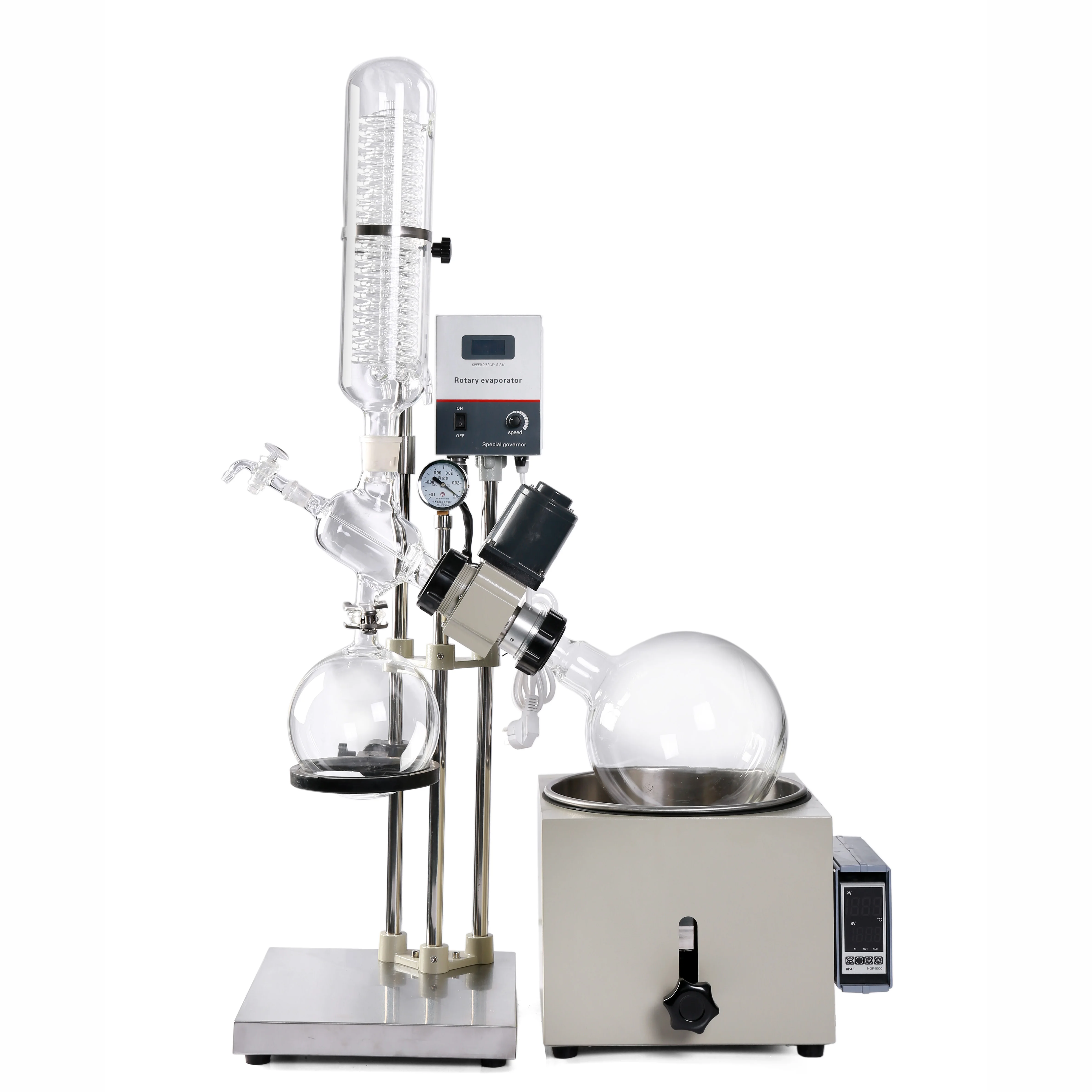 Intelligent Temperature control High Effective Alcohol Distillation Equipment 5L Rotary Evaporator Rotovap Rotavapor RE-501