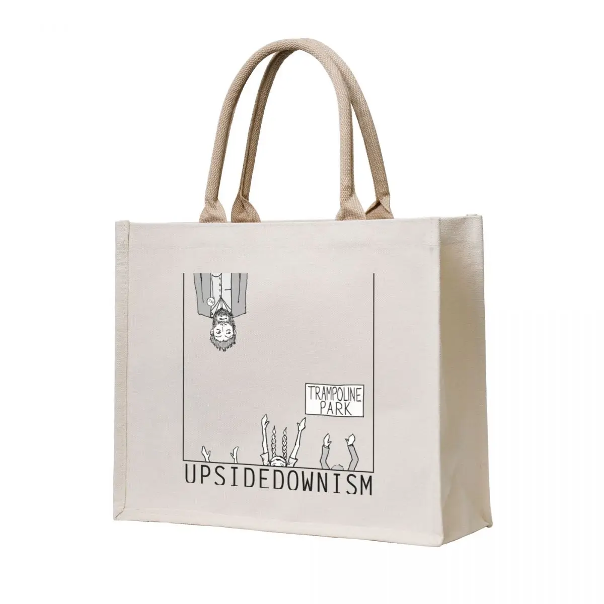 

Upsidedownism Taskmaster inspired upside down man Tote Bag Lady bag custom canvas bag Women's beach bags