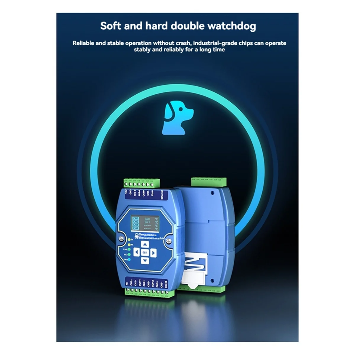 A07I Meerkanaals analoge en digitale acquisitiecontrole COJXU ME31-AAAX4220 4DI+2AI+2DO RJ45 RS485 Modbus IP naar RTU C