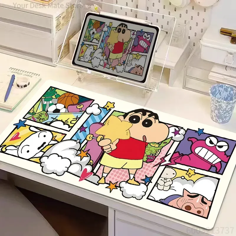 High Definition Crayon Shin-chan  Mouse Pad Cute Cartoon Desk Mat Office Computer Keyboard Mat Student Study Table Mat