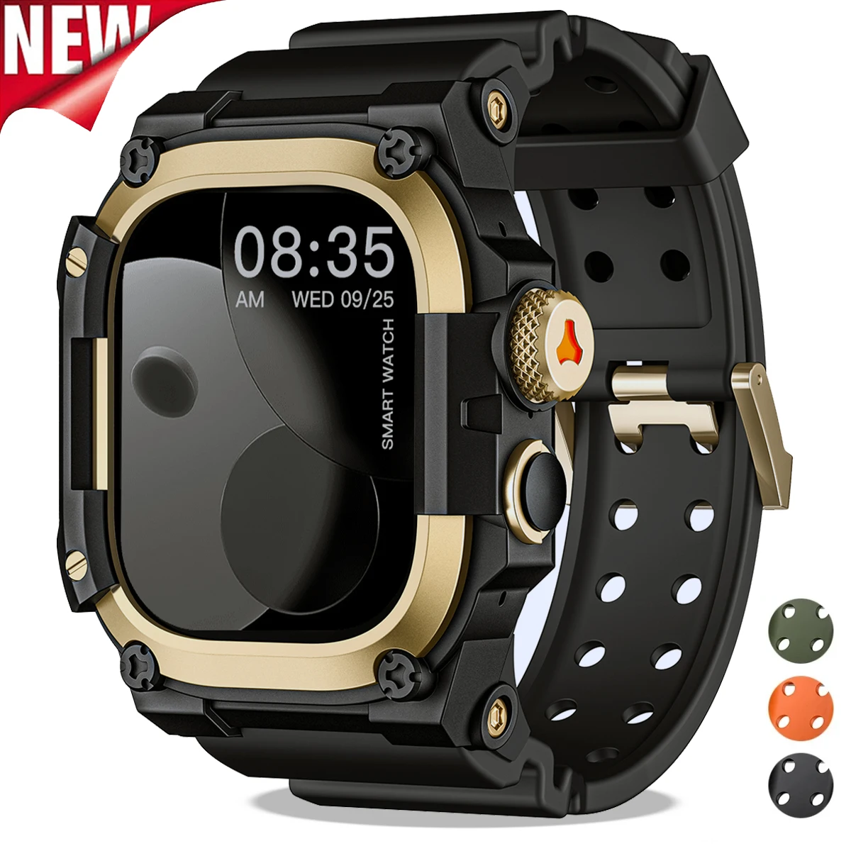 

Premium TPU Zinc alloy Case+Strap for Apple Watch Ultra 3 2 1 49mm Sport Silicone Strap with Metal Bumper Cover for iWatch Ultra