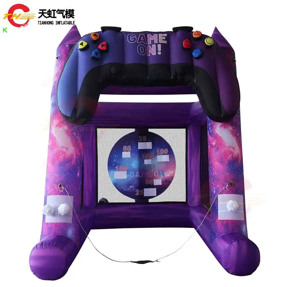 Bolas de nieve inflables de barco aéreo rápido, juego de mesa de dardos, juego deportivo de Carnaval hecho a medida, juguete con soplador