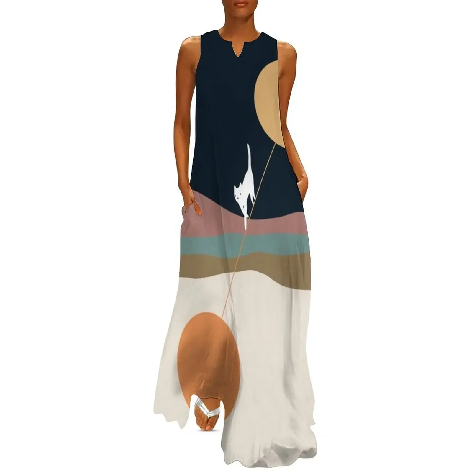 

Cat Landscape 56 Long Dress Women's long dress long sleeve dress women's clothing korea stylish Evening dresses