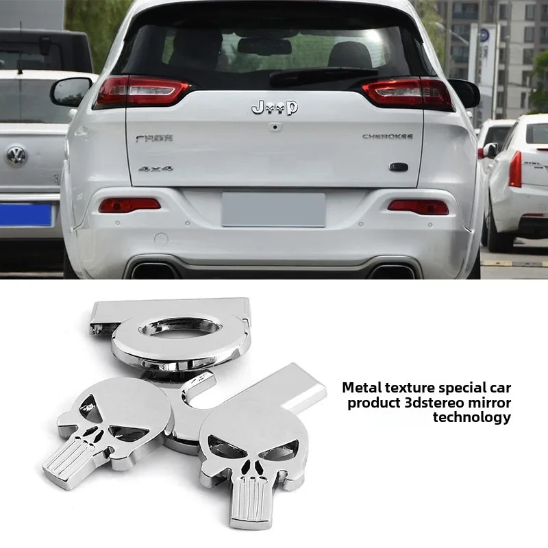 

3D Metal Car Side Fender Badge Sticker for Jeep Wrangler Gladiator Grand Cherokee Body Decoration