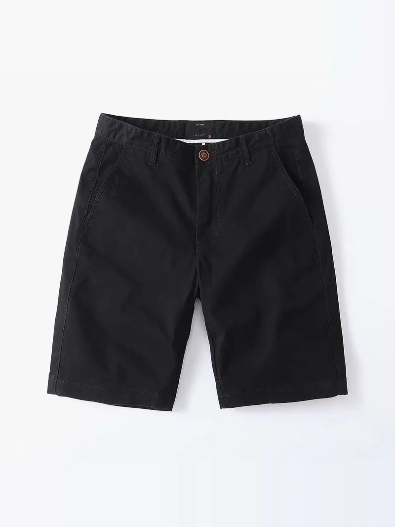 

Мужские повседневные свободные прямые брюки из хлопка для работы и отдыха, средней длины до середины бедра, в американском стиле, для лета