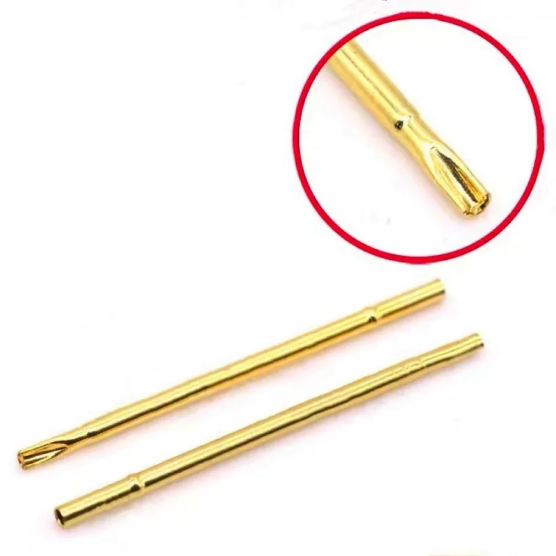 

20/100PCS RL75-3S Test Pin PL75-B1 Receptacle Brass Tube Needle Sleeve Seat Solder Connect Probe Sleeve 30mm Outer Dia 1.32mm