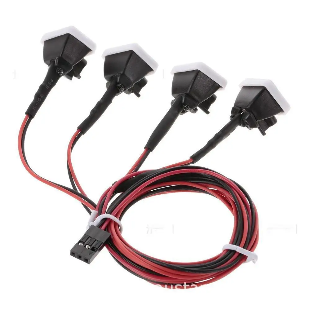 1/10 Scale RC Multi-Function Square LED Light Cover Accessories Universal Fit for HSP Axial SCX10 Traxxas TRX-4 Vehicle Models