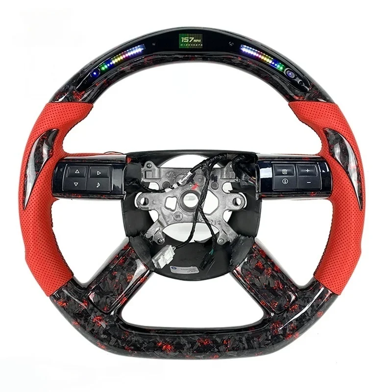 

Car Interior Accessories Forged Carbon Fiber Steering Wheel for Dodge Challenger Chrysler Hellcat Charger Durango Srt8 300C