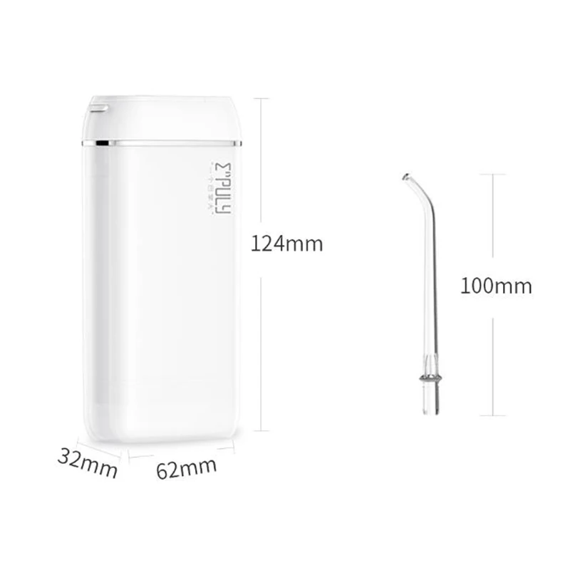 ENPULY الفم الري M6 زائد المحمولة الأسنان المياه النفاثة Bucal بالموجات فوق الصوتية لتنظيف الأسنان Waterpulse 140 مللي خزان المياه الرجال النساء