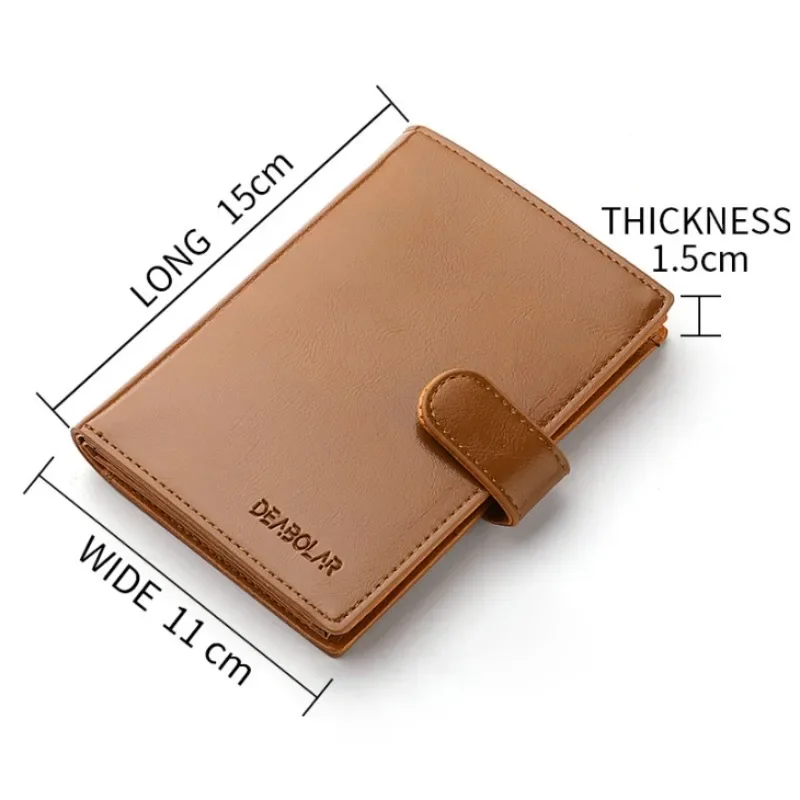 قصيرة الرجال محافظ عادية الذكور المحافظ سستة حافظة للبطاقات عملة حقيبة صغيرة غطاء جواز سفر الرجال محفظة Carteira Masculina Billetera #5