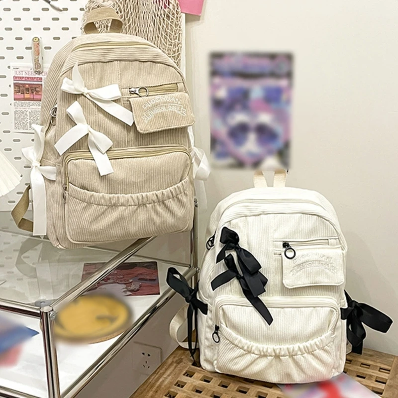 Ransel Busur Cantik Ransel Kapasitas Besar Ransel Sekolah Ransel Perjalanan