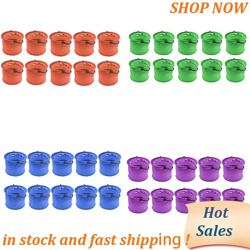 

ABVB-Folding Bucket, Foldable Portable Fishing Bucket, Art Color Bucket, Pen Washer