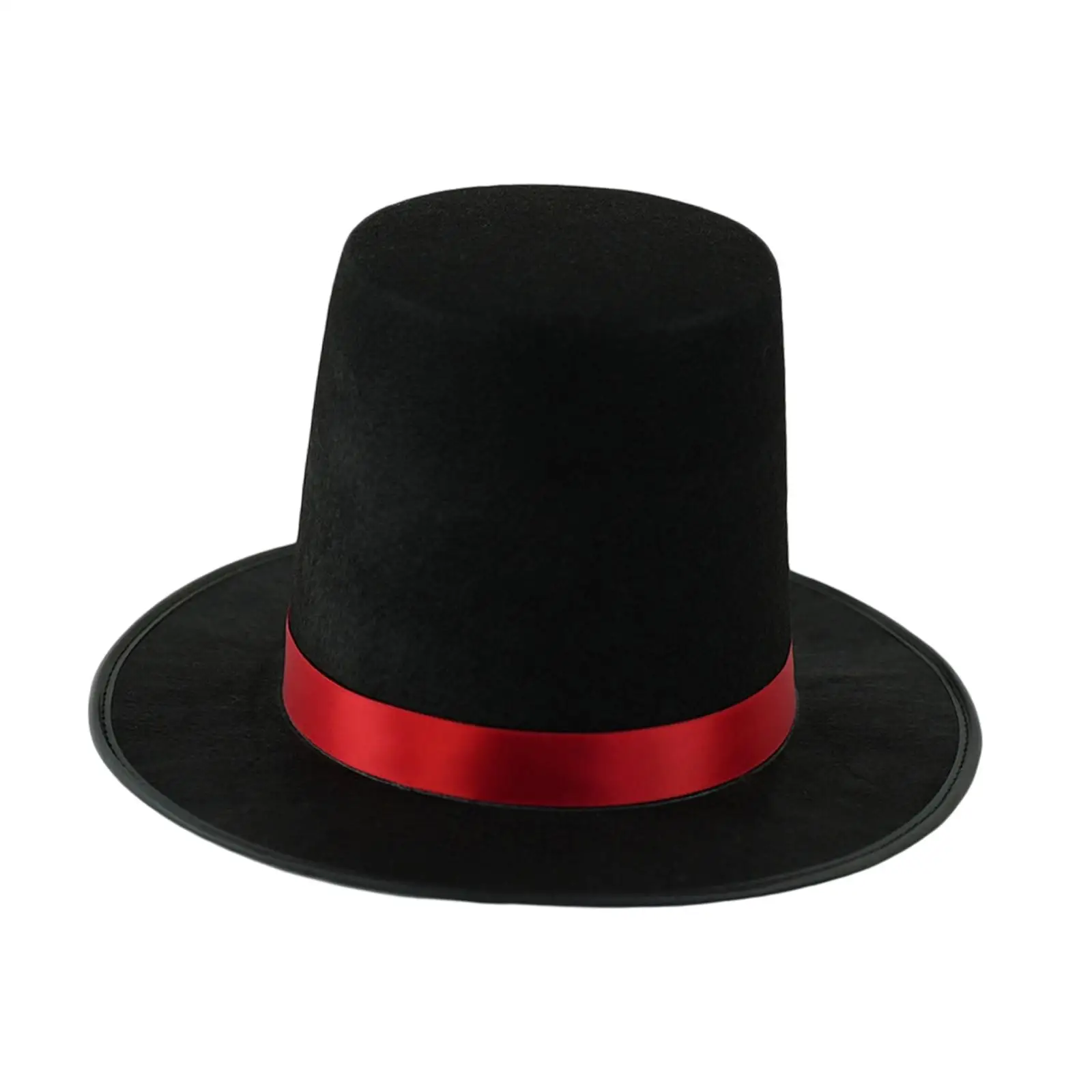 Kapelusz z płaskim wierzchem, ceremonialny, elegancki, kapelusz magika, akcesorium do kostiumu butlera dla mężczyzn i kobiet, na cosplay, karnawał, do klubu nocnego.