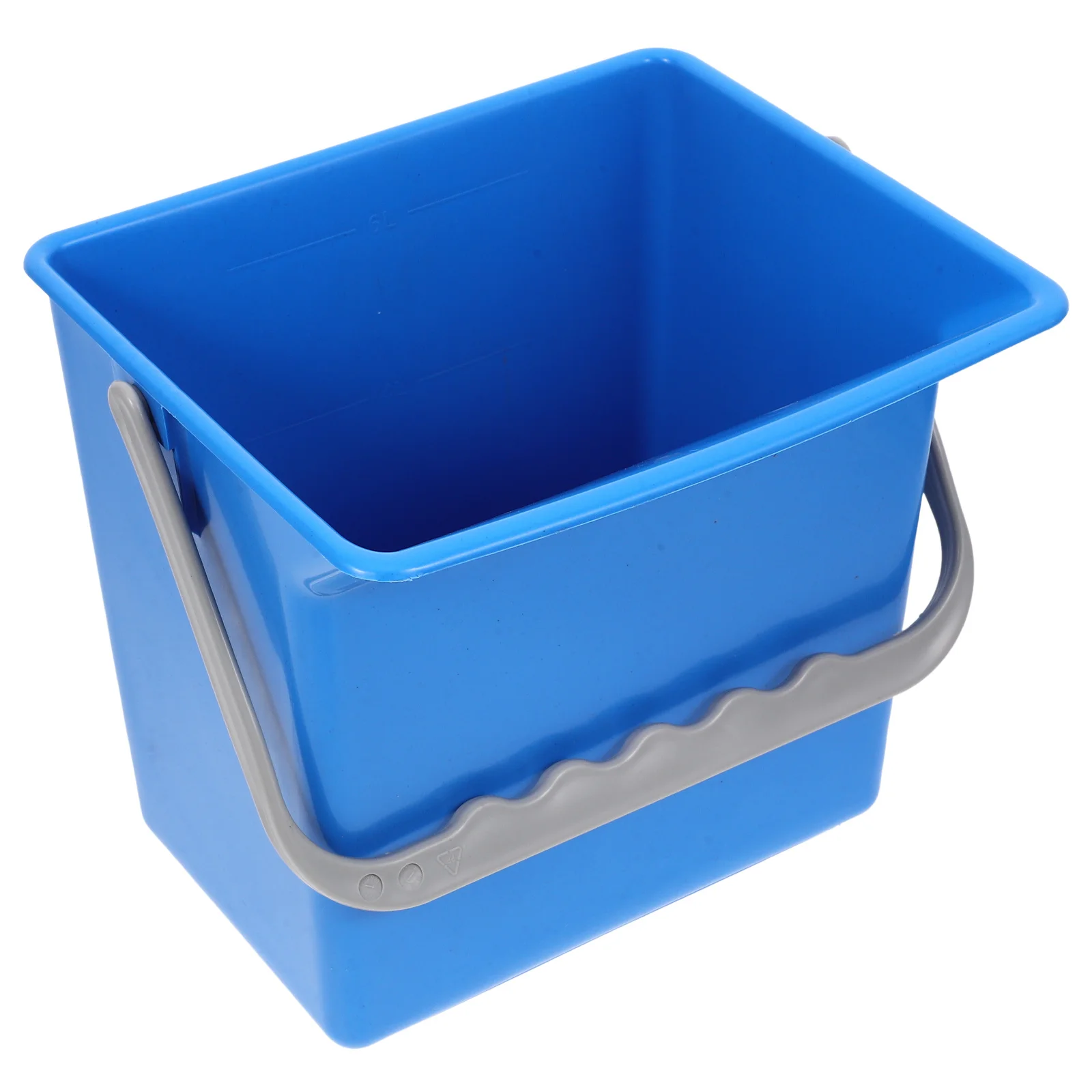 

Large Capacity Trash Can For Cars Plastic Bucket Handle Mop Cleaning Pail Graduated Scale Water Control Suv Window Washing