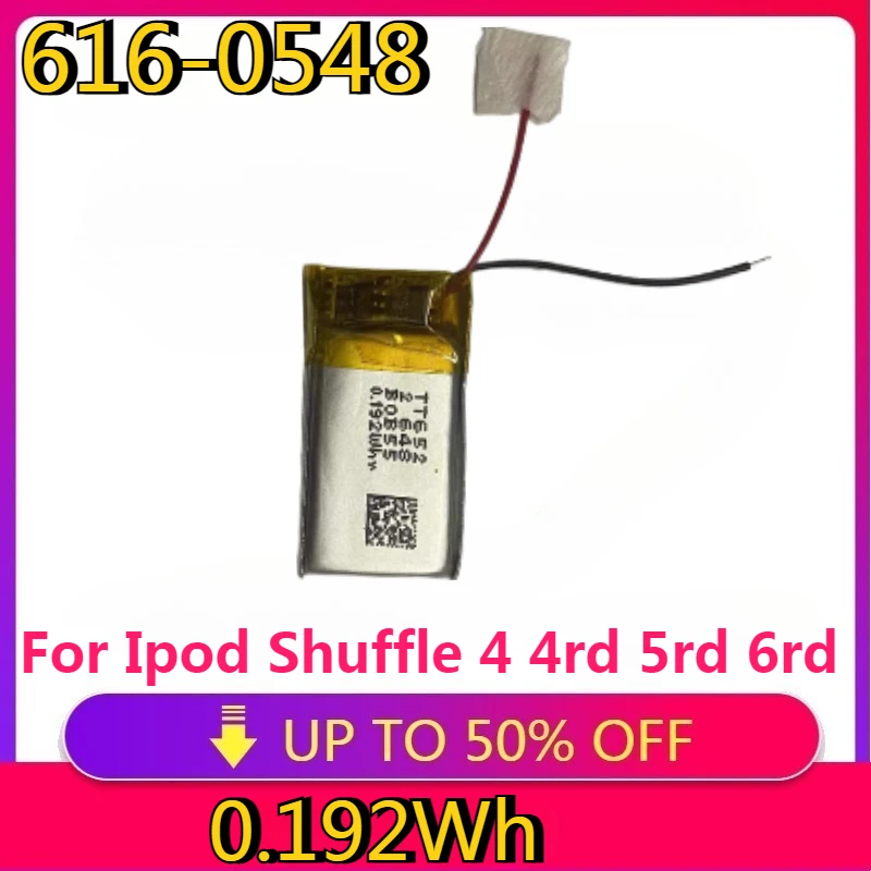 

New High Quality Replaceable 616-0548 Replacement Battery 616-0150 for Ipod Shuffle 4 4rd 5rd 6rd Generation 4 5 6 AE5386