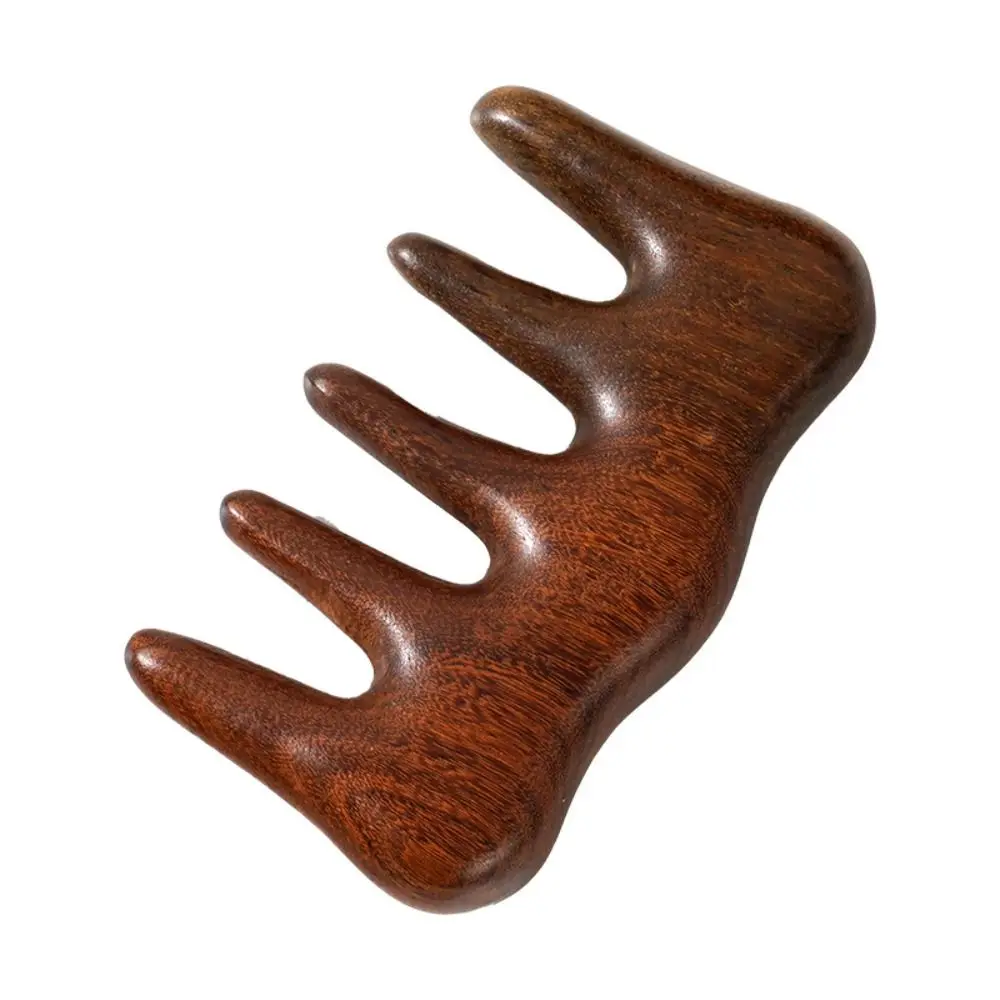 

Меридиан, массажная расческа из сандалового дерева, деревянная антистатическая расческа для волос с широкими зубьями, стимуляция, рефлексология, релаксация