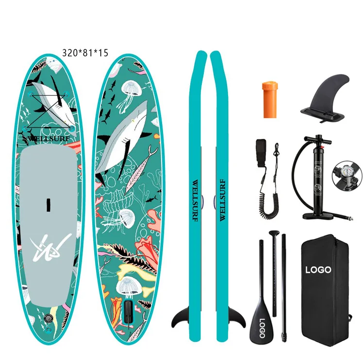 OEM 10'6 Sup Board Inflatable Paddle Board Paddleboard With Accessories Surfboard Supboard
