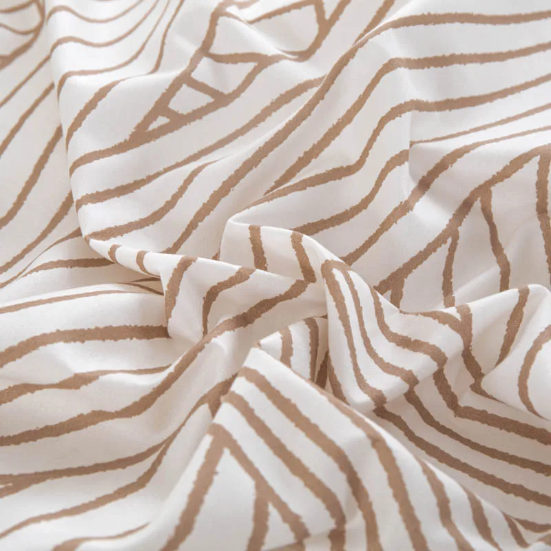 Imagem -06 - Geométrica Poliéster Duvet Cover Grupo Striped Print Macias Colchas Confortáveis Único Rei Consolador Pcs