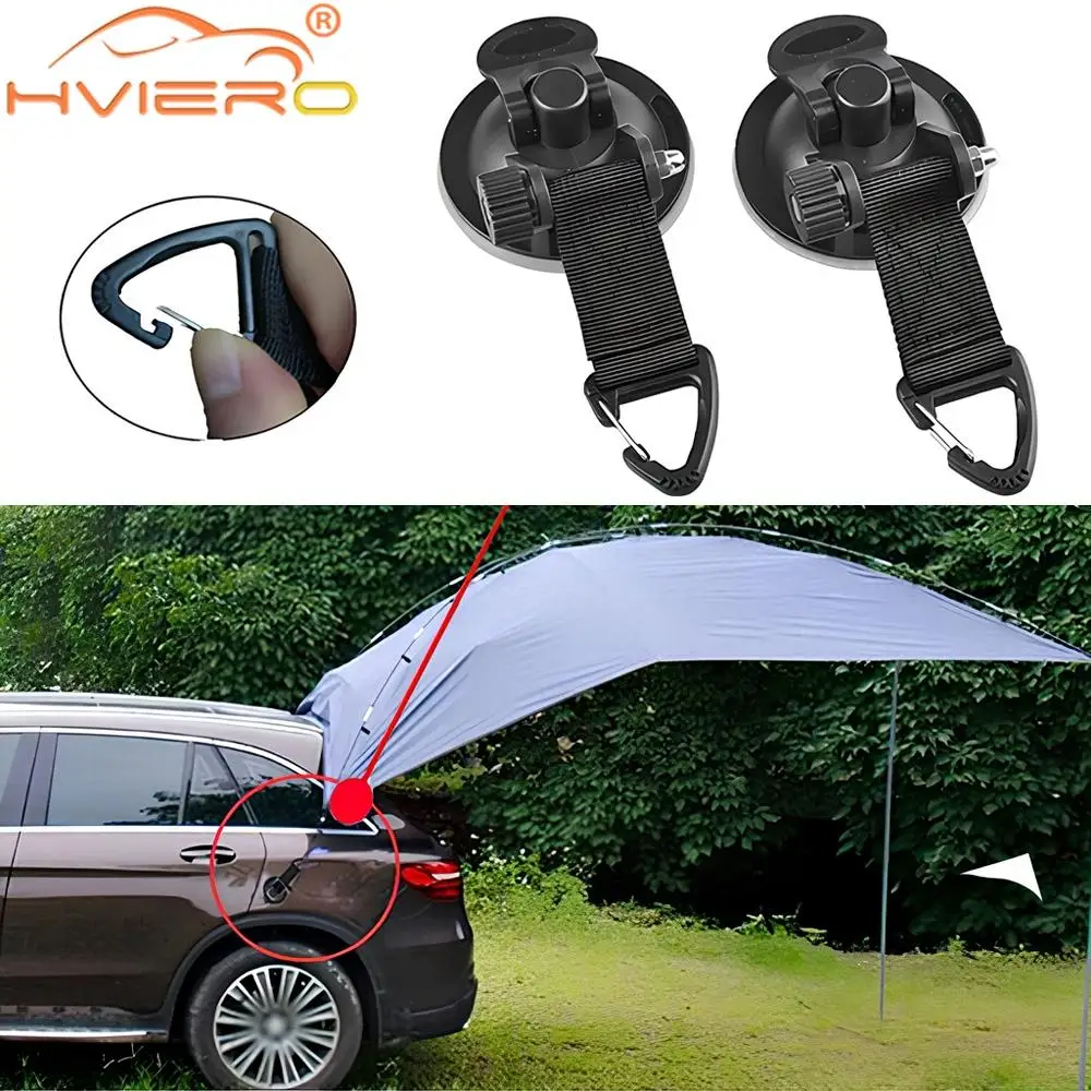 

Universal Outdoor Suction Cup Anchor Securing Hook Tie Down Caravan Camping As Car Side Awning Pool Tent Hang Convenient Sunroof