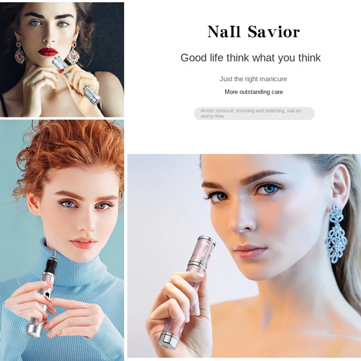طلاء أظافر كهربائي قابل لإعادة الشحن، طلاء أظافر، طقم أظافر محمول، مثقاب أظافر احترافي، مبرد أظافر محمول، أدوات أظافر #5