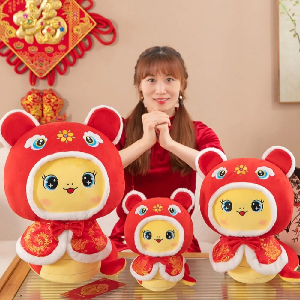 

Большие глаза Змеиный год Бог богатства Китайский стиль Багатство Змеиный год Талисман Мультфильм Благословение Lucky Snake Doll Плюшевые игрушки