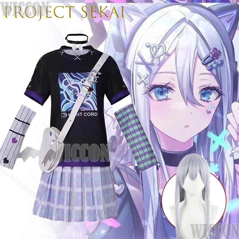 أزياء مشروع Sekai الملونة للمسرح Shinonome Ena Akiyama Mizuki Yoisaki Kanade التأثيرية أزياء شخصية أنيمي كاملة للهالوين