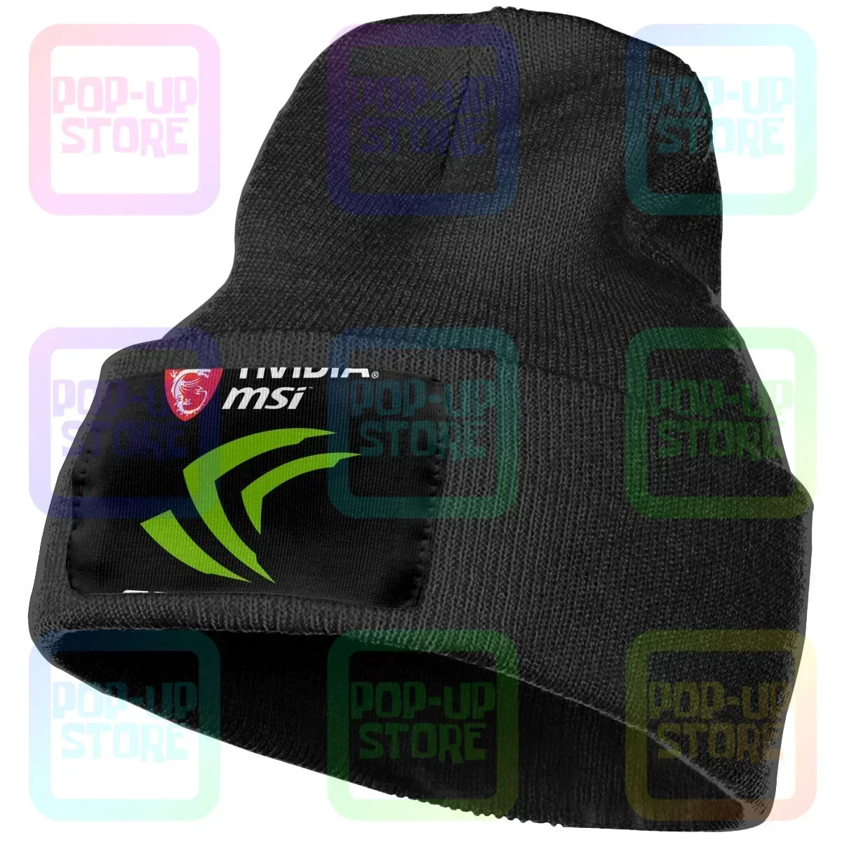 

Nvidia Gforce Msi Gaming Knitted Beanie Hat Beanies Cap Trendy Hipster Hot Selling