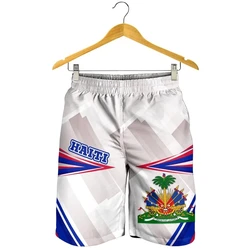 New Haiti Flag 3D Printed Shorts Men Women Fashion Leisure Oversize Graphs Short Pants Summer Mens Swim Short Sport Beach Shorts