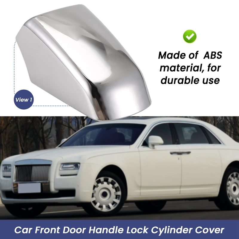 Car Front Door Handle Lock Cylinder Cover 51447221159 For Rolls-Royce Ghost 2009-2014 Door Exterior Handle Cover