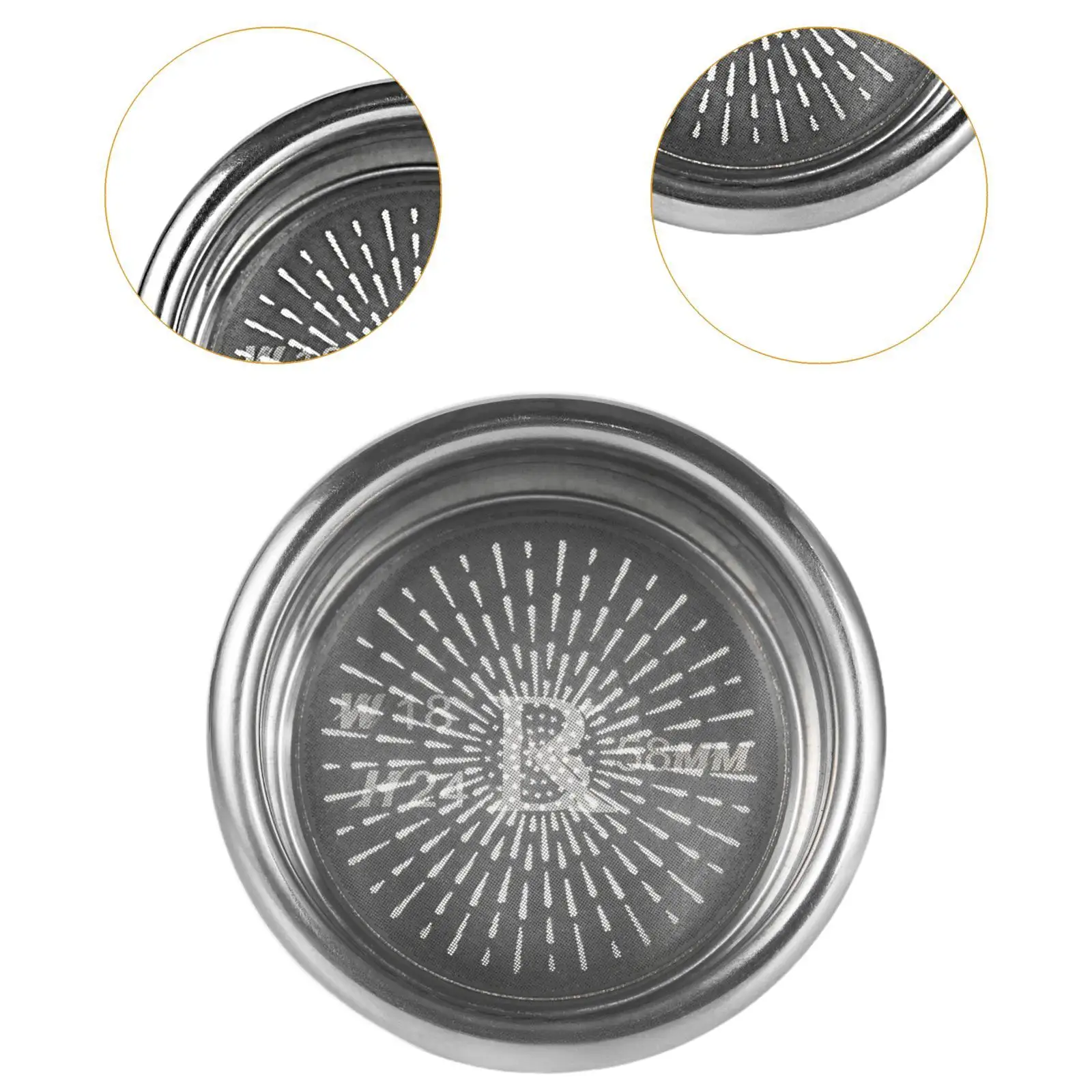 58 มม.กาแฟ Portafilter ตะกร้าเครื่องมือห้องครัวเปลี่ยน Espresso Maker ชามกรองสําหรับ Espresso Maker สํานักงาน Barista Accs อะไหล่