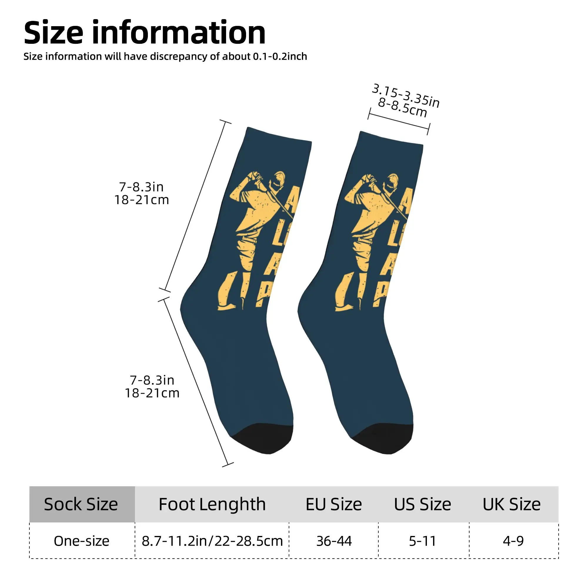 Harajuku Stockings Funny Golf Quote Socks Women Men Warm Soft  Skateboard Crew Socks