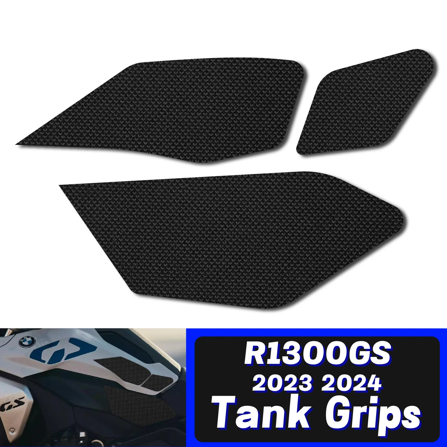 

For BMW R1300GS 2023-2024 Tank Traction Grips Pads Silicone Rubber