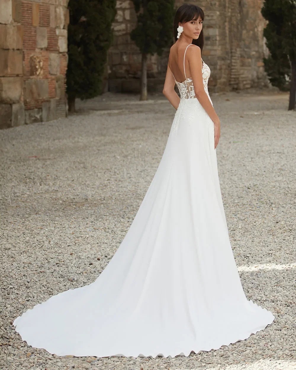 فستان زفاف أنيق على شكل قلب مطرز بالخرز على شكل حرف a على شكل حرف a 2025 مزين بالدانتيل فستان زفاف الأميرة مخصص