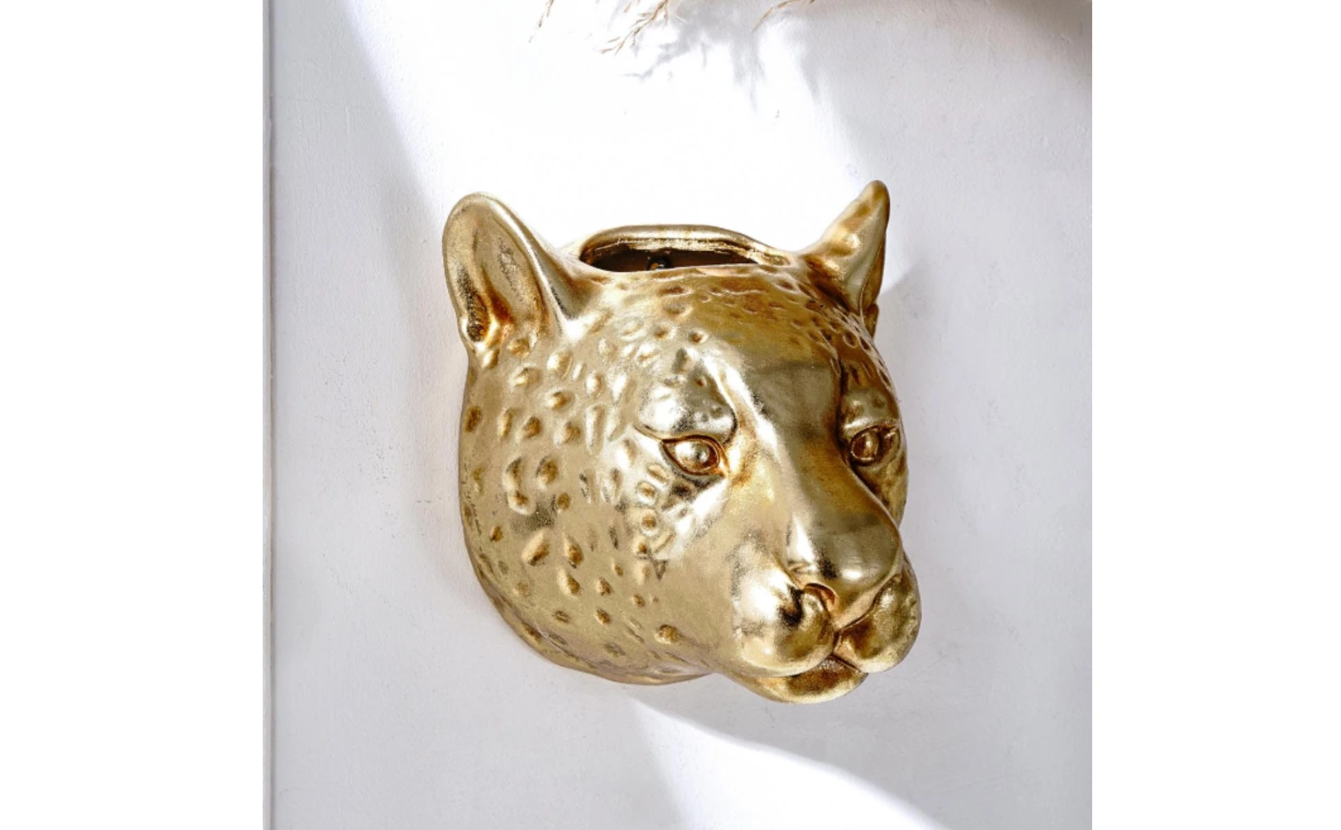 Leopard Head Planter Spotted Animal Head Planter Animal Face Flower Pot Open Top Home Decor Sturdy Leopard Head Planter Spotted Animal Head Planter Animal Face Flower Pot Open Top Home Decor Sturdy