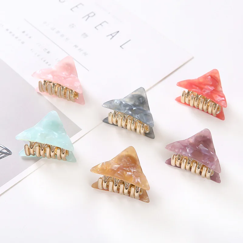 4.5cm Small Hair Claw Clip for Baby Girl Triangle Hair Clips Hairpins Barrettes Headwear Children's Hair Accessories Headwear