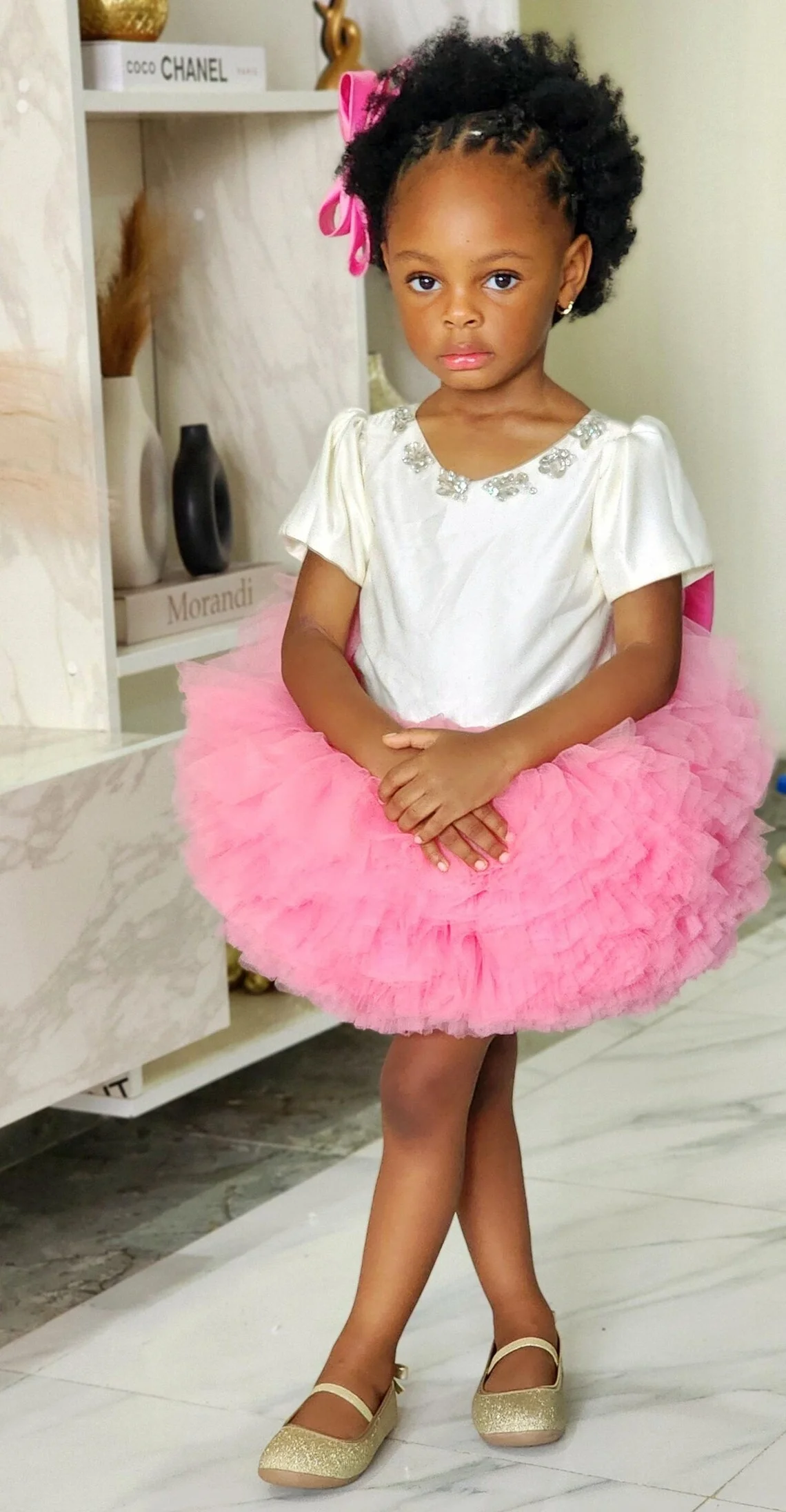 Simpatici abiti da ragazza di fiore rosa personalizzati mini lettiera per bambini che ballano abiti da tutu abito da compleanno per ragazze per matrimonio