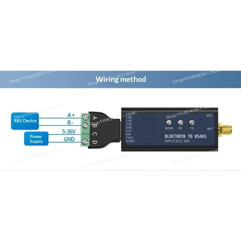 DX-CP24 Wireless Bluetooth Communication Module To RS485 Converter Change Wired To Wireless Support Modbus Protocol for Device