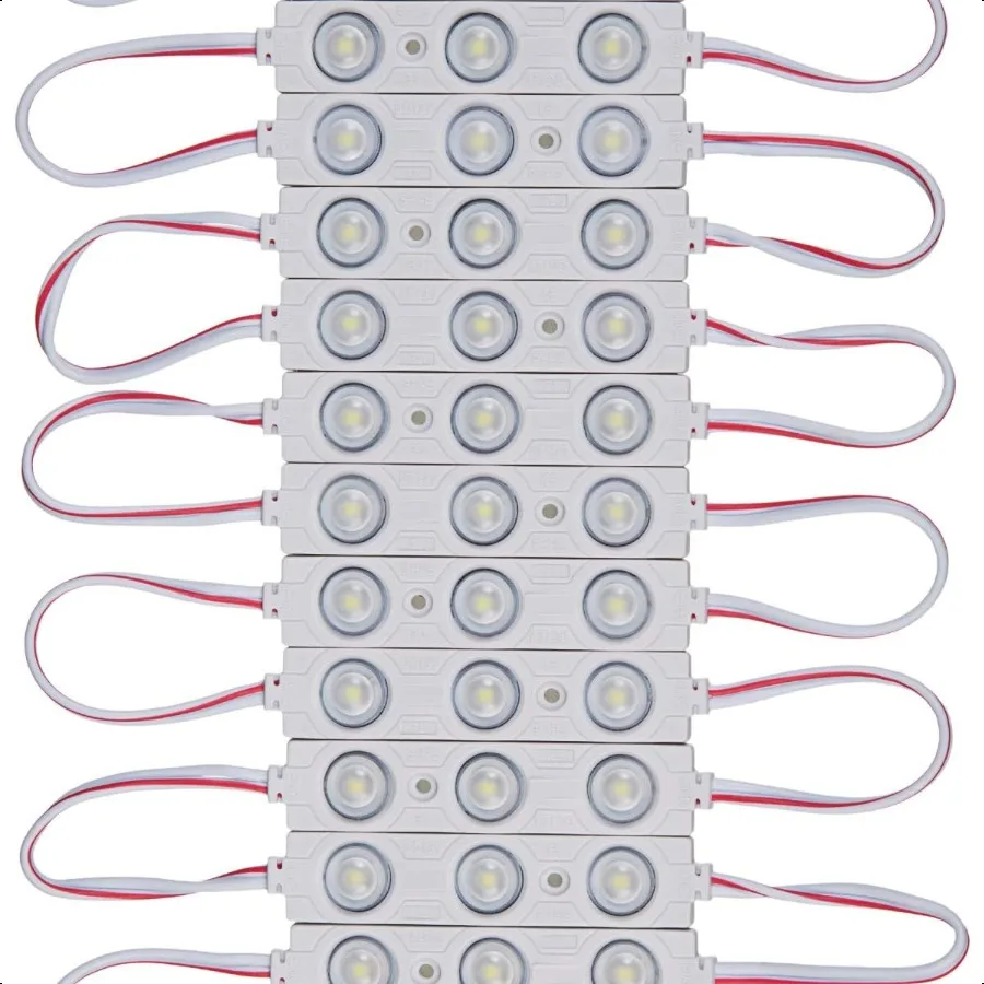 

QINGCHEN Светодиодный модуль DC12V Day White 6000K 6500K 1,32W Модуль полосы света для букв рекламных знаков с клейкой лентой сзади