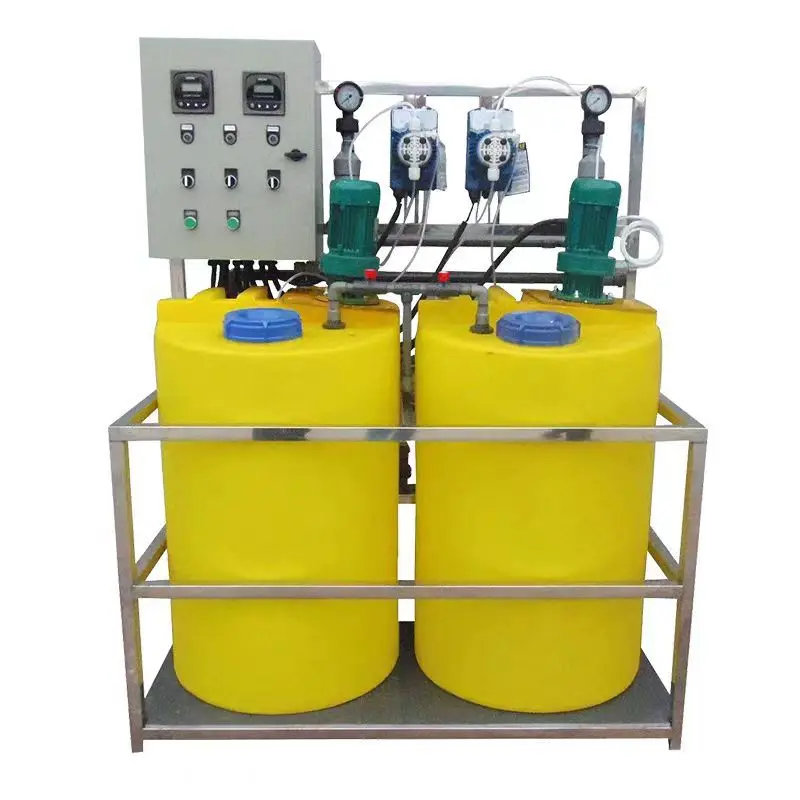 

Anti-corrosion and anti-scale automatic dosing device, central air-conditioning cold water system automatic