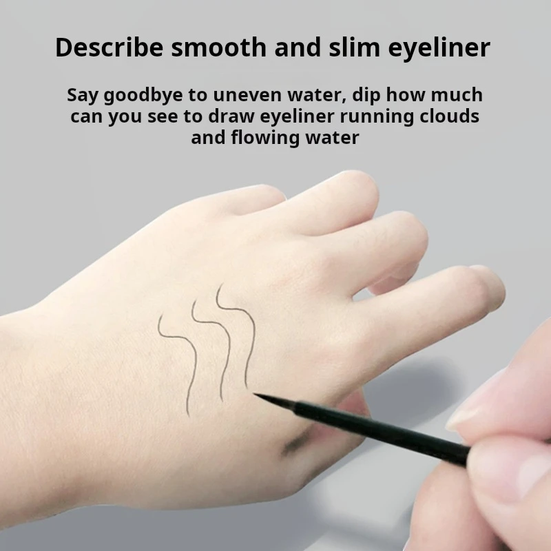 Pennello per eyeliner usa e getta all'ingrosso Testa in fibra sintetica Matita per labbra Bacchetta Applicatore Mini Pennello per trucco sottile 100 pezzi