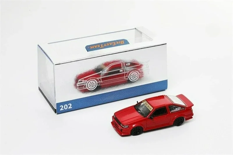 DCT 1:64 ليفين AE86 RWB أبيض-أسود دييكاست نموذج سيارة