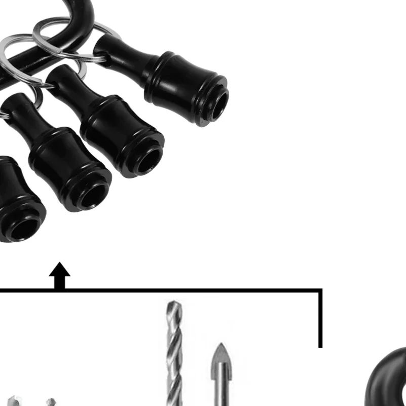 Bit Holder With Carabiner 1/4