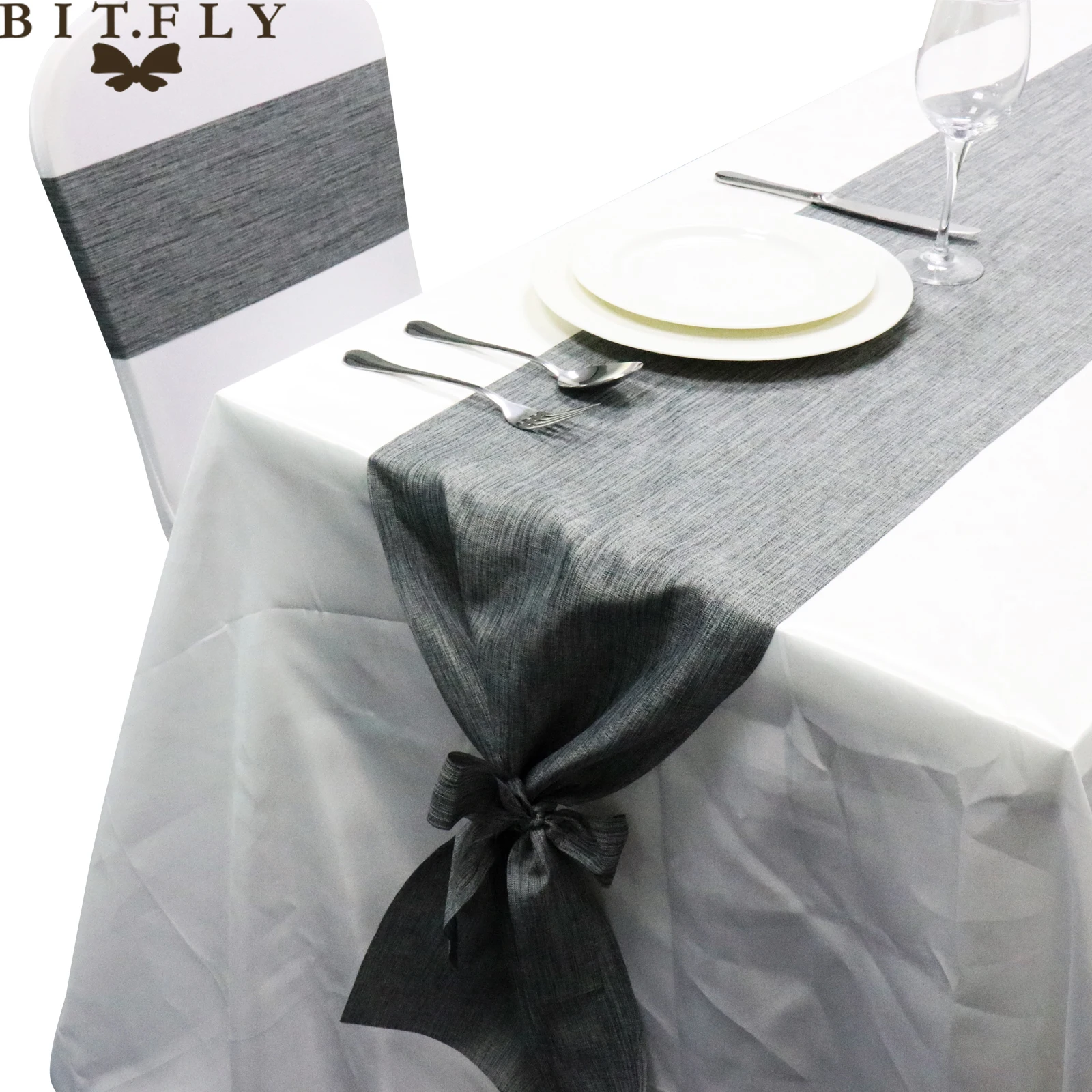 

Table Runner Imitated Burlap Linen Grey Country Wedding Decoration Table Dining Table Runner Party Event Modern Home Textile