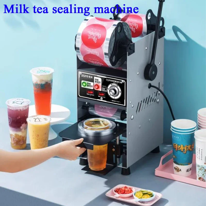 

Semi-automatic Plastic Paper Bubble Tea Cup Sealer Commercial Drink Hand Pressure Sealing Machine Pearl Milk Closure Lid Packer