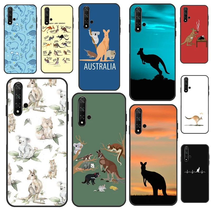 Cute Kangaroo For Huawei Nova Y70 Y90 Y60 Y72 Y61 Y91 12s 12i 11i 7i 8i 9 10 SE P60 Pro P30 P40 Lite Case